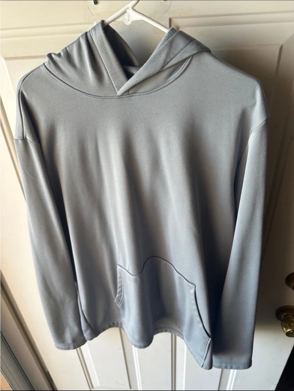 Men's Xersion Long sleeve pull over hoodie sweatshirt XL Gray Free Shipping Dri